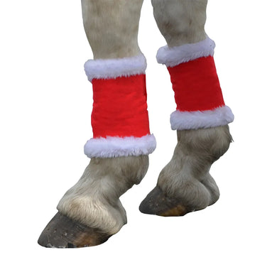 Hy Equestrian Christmas Santa Horse Leg Wraps (Set of 4)