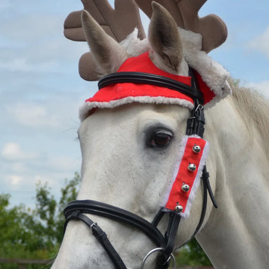 Hy Equestrian Christmas Santa Bridle Set (Set of 3)