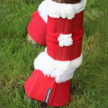 Hy Equestrian Christmas Santa Horse Leg Wraps (Set of 4)